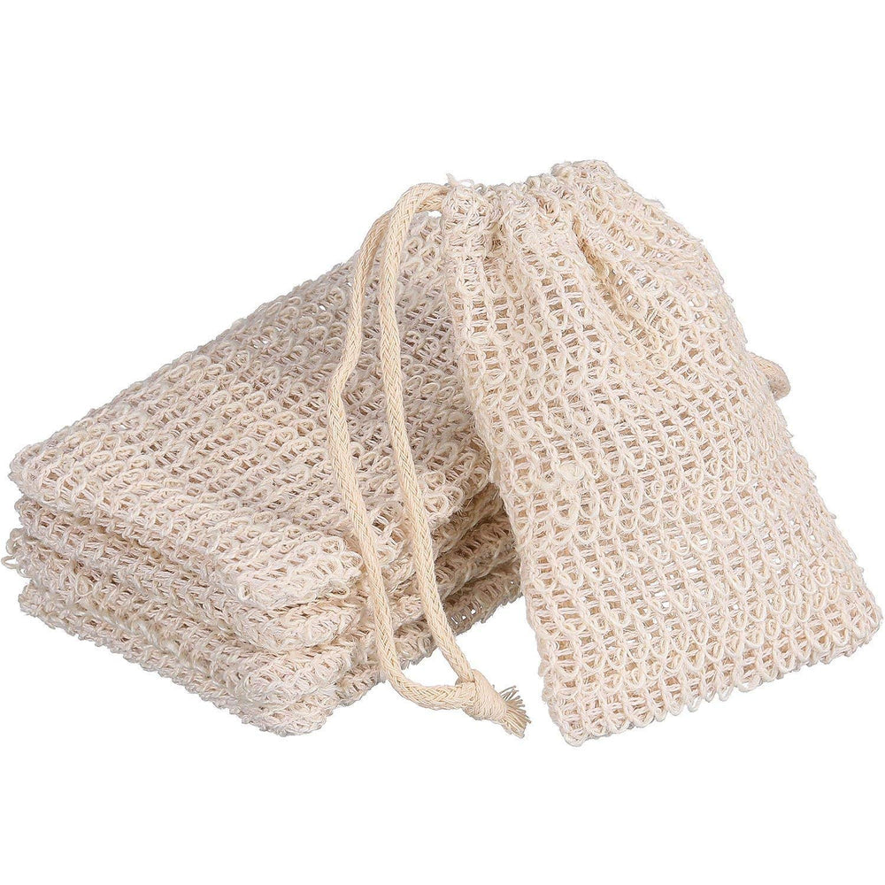BBTO bolsa jabón sisal exfoliante para espuma suave y fragancia