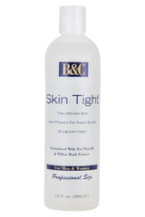 B&C Skin Tight : cible poils incarnés après rasage, effet apaisant.