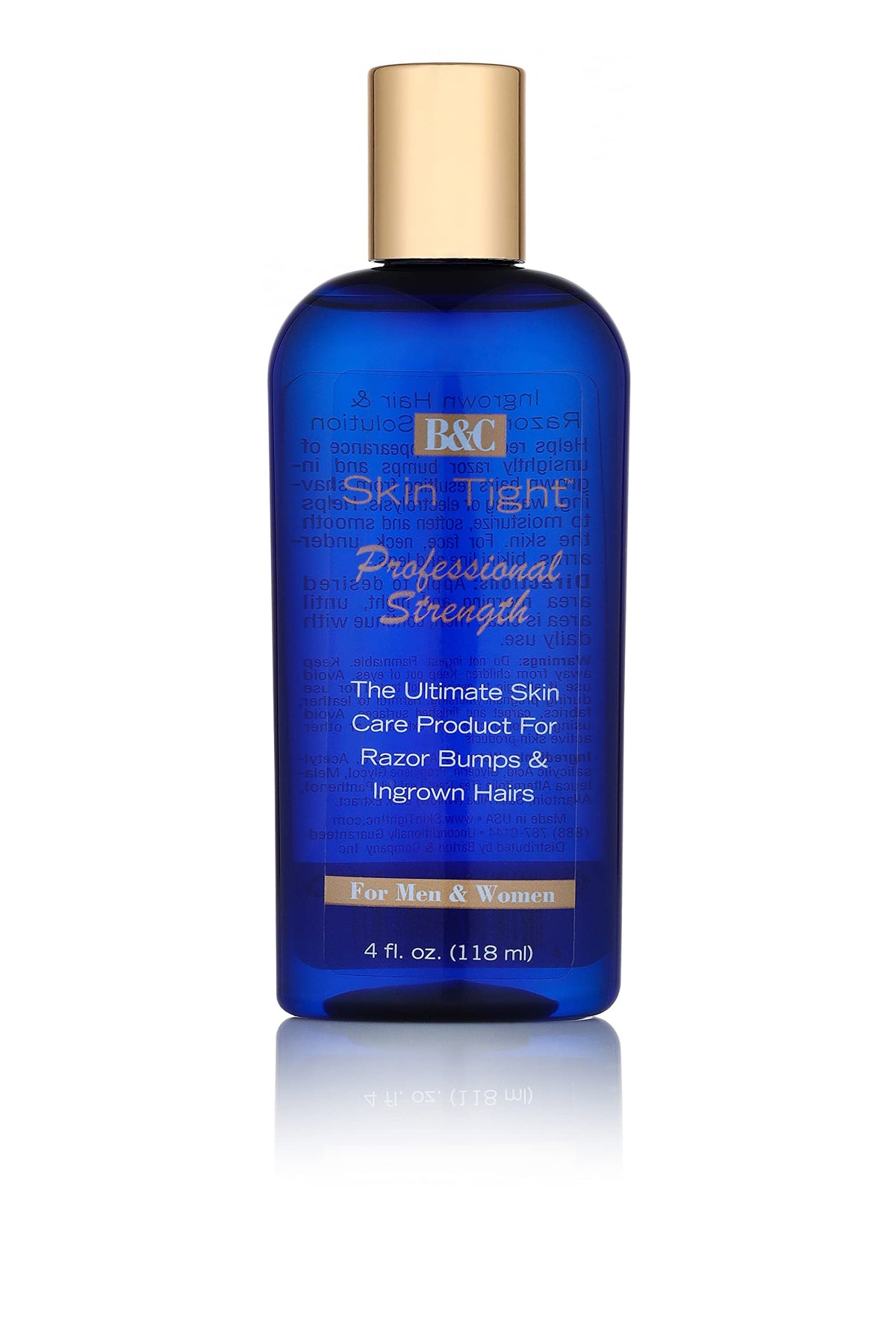 Bc SKIN TIGHT loción 4 oz en envase, cuidado diario de la piel