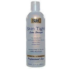 Baume B&C Skin Tight anti-poils incarnés, flacon de 355 ml, apaise après rasage et hydrate.