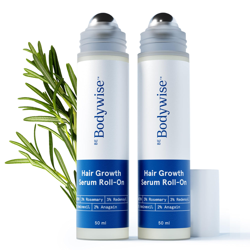 Be Bodywise serum con aplicador rodillo para crecimiento capilar y fortalecimiento del folículo