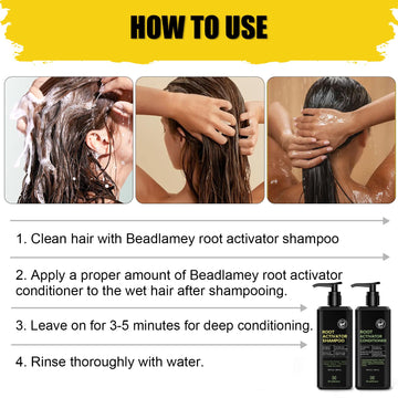 Beadlamey uso diario, cuidado continuo para cabello nutrido.