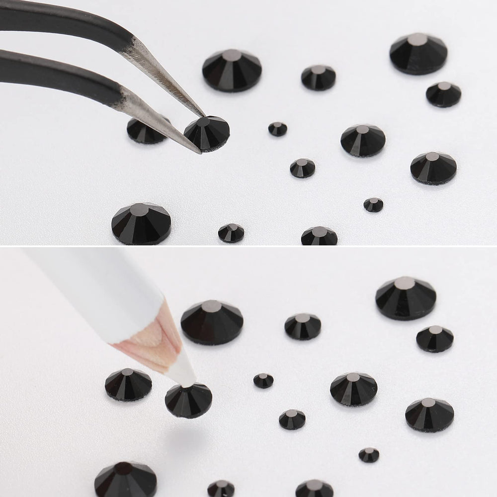 Beadsland cristales negros para decoraciones en prendas y accesorios