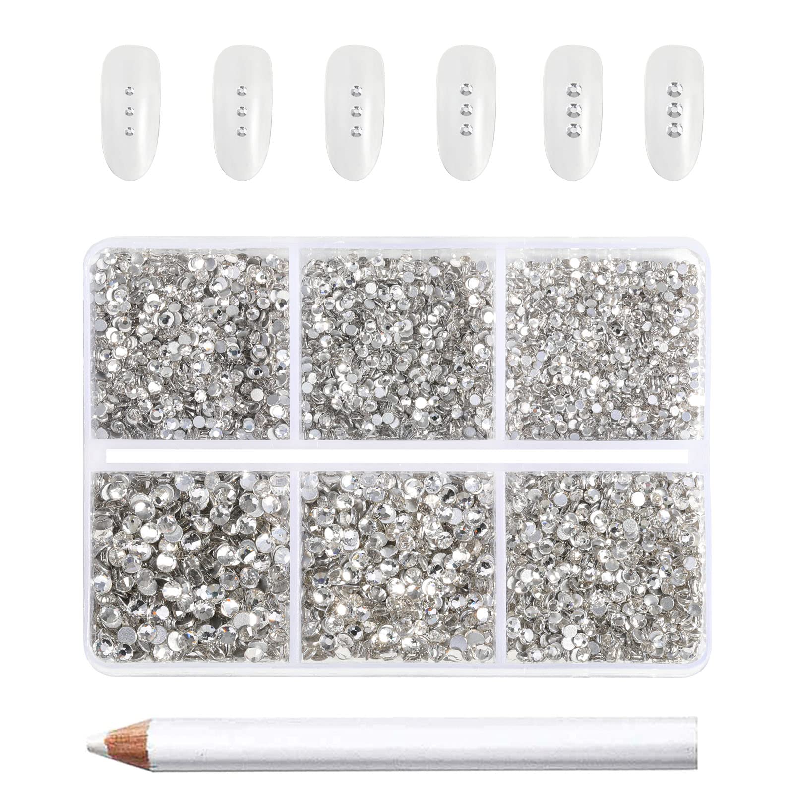 BEADSLAND cristales para uñas SS3-SS4 con brillo intenso
