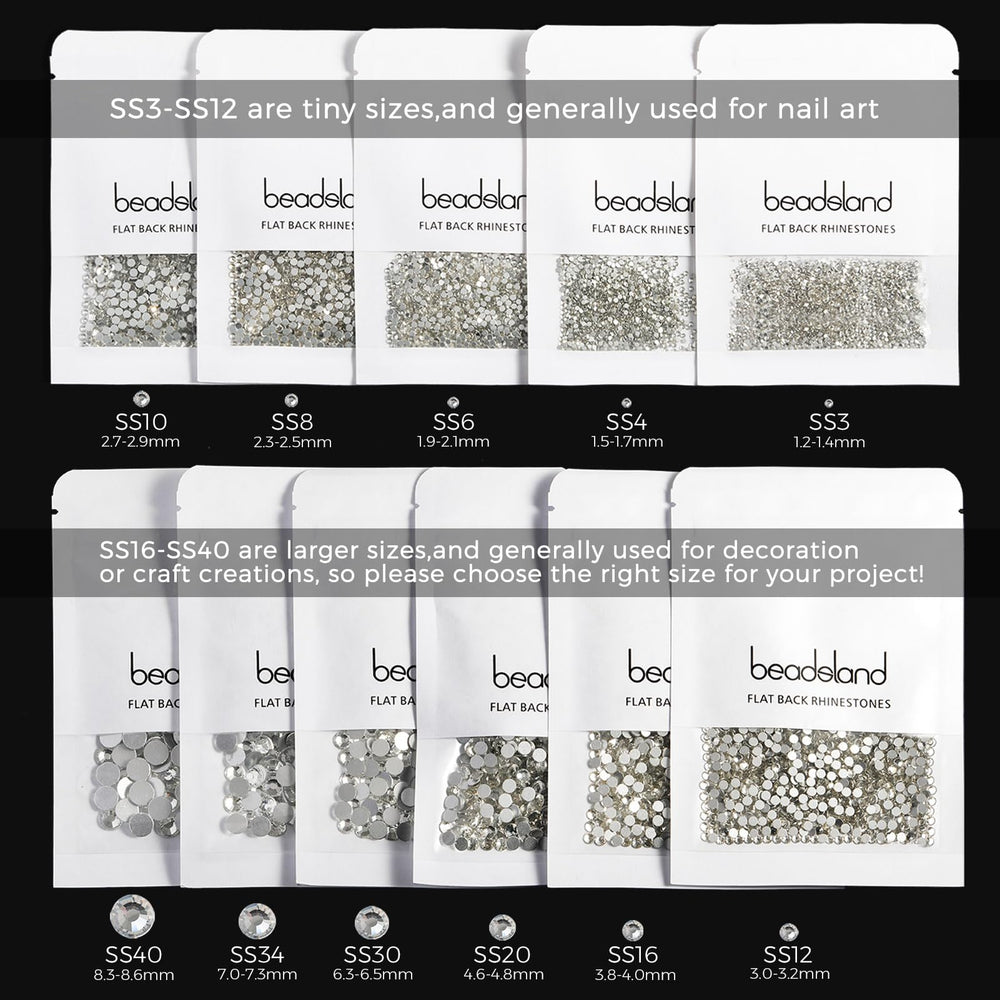 Beadsland paquete de 288 piezas SS34 para manualidades.