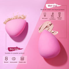BEAKEY esponja rosa, uso seco para fijar polvo con control.