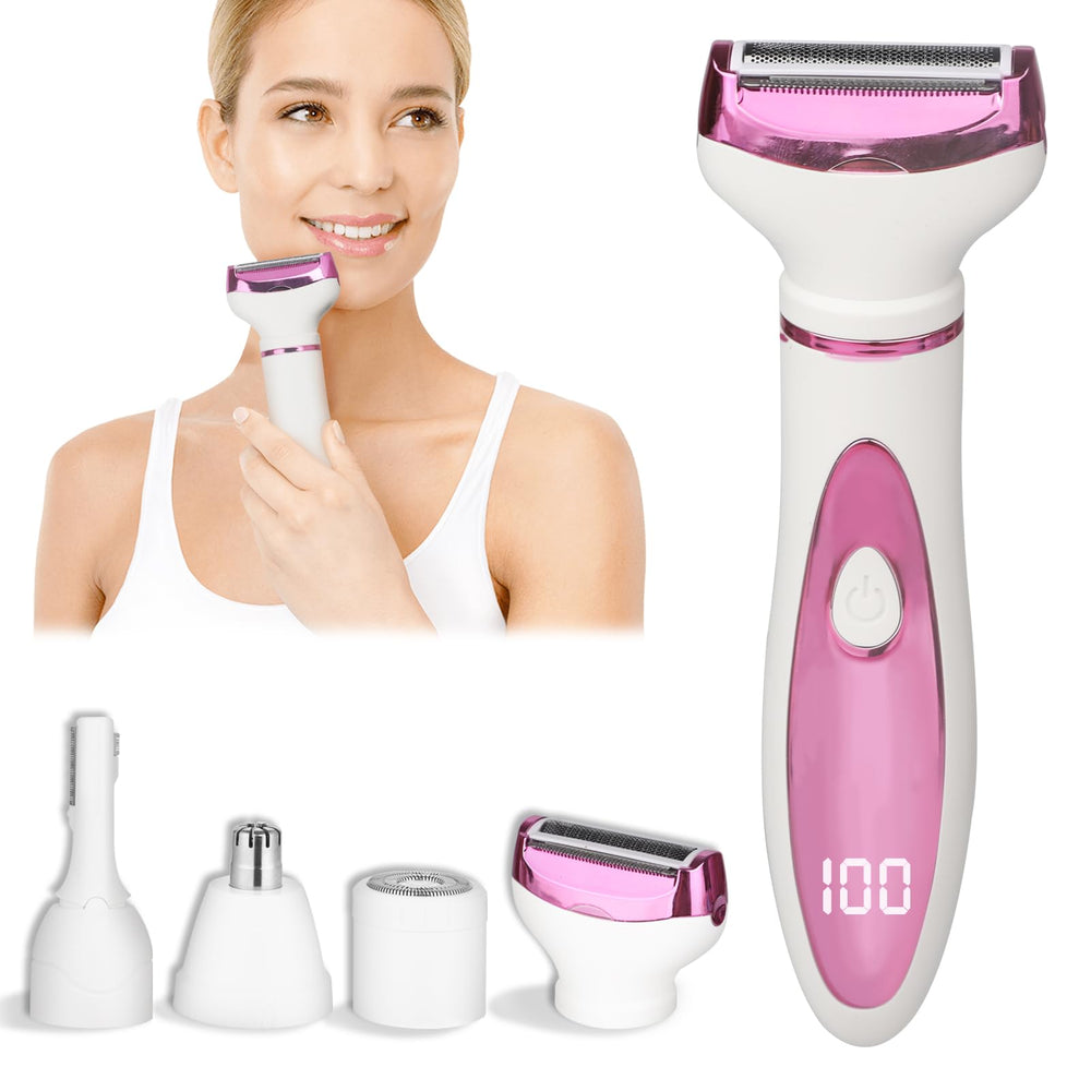 Beanify afeitadora eléctrica 4 en 1 para rostro y cuerpo, uso suave
