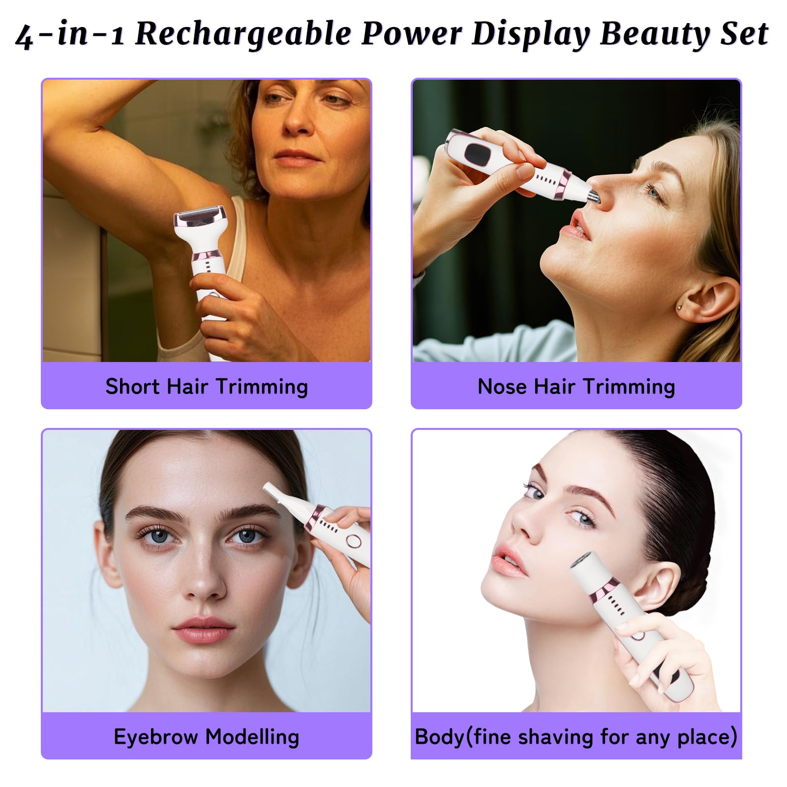 Beanify, cabezal de corte para pelo facial, precisión suave para un acabado limpio.