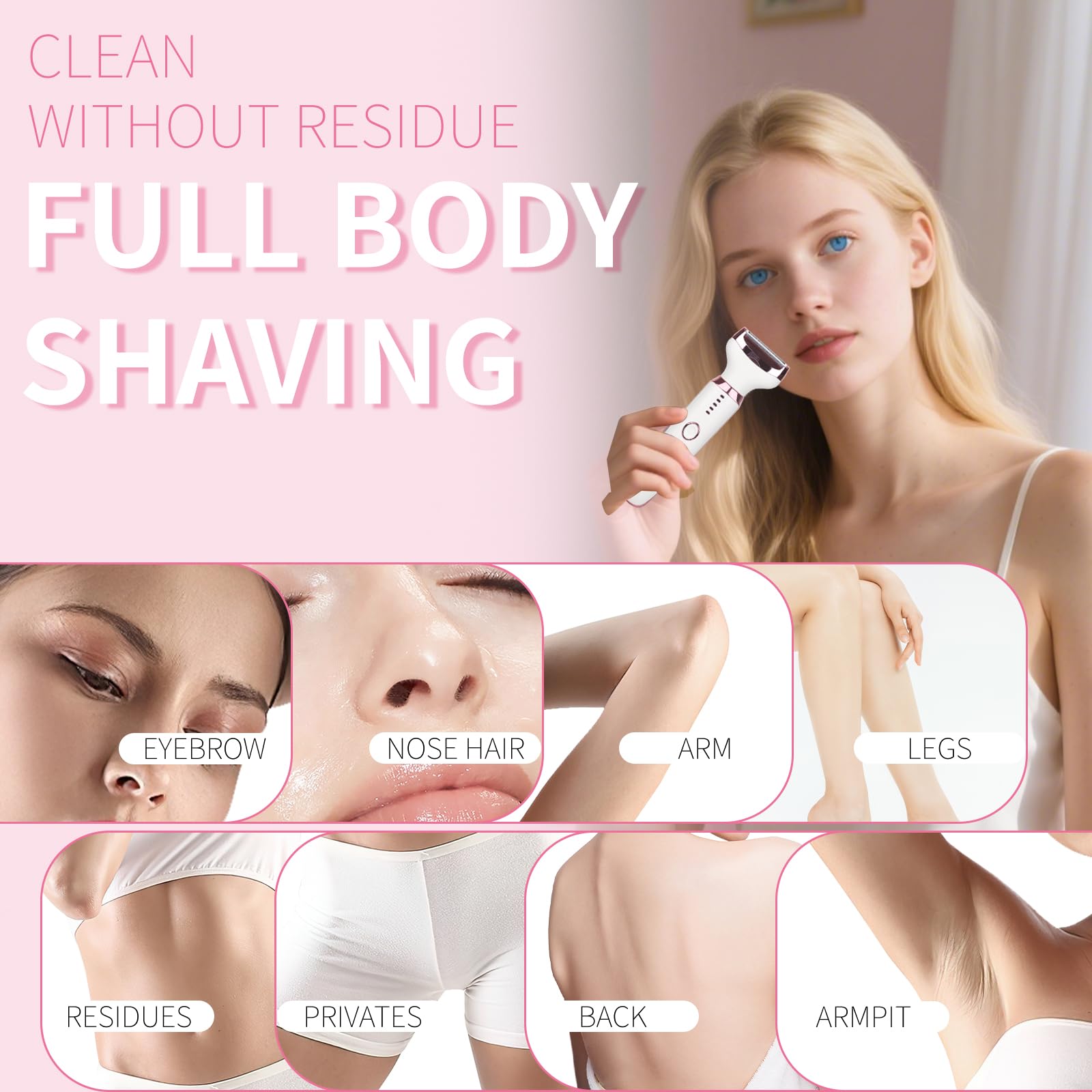 Beanify: cabezas versátiles para rasurar rostro y cuerpo con resultados suaves.
