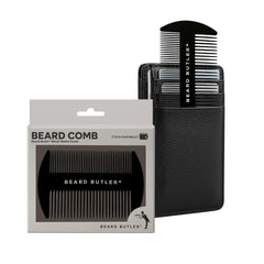 Beard Butler Original: peine metálico para billetera, diseño delgado para retoques rápidos