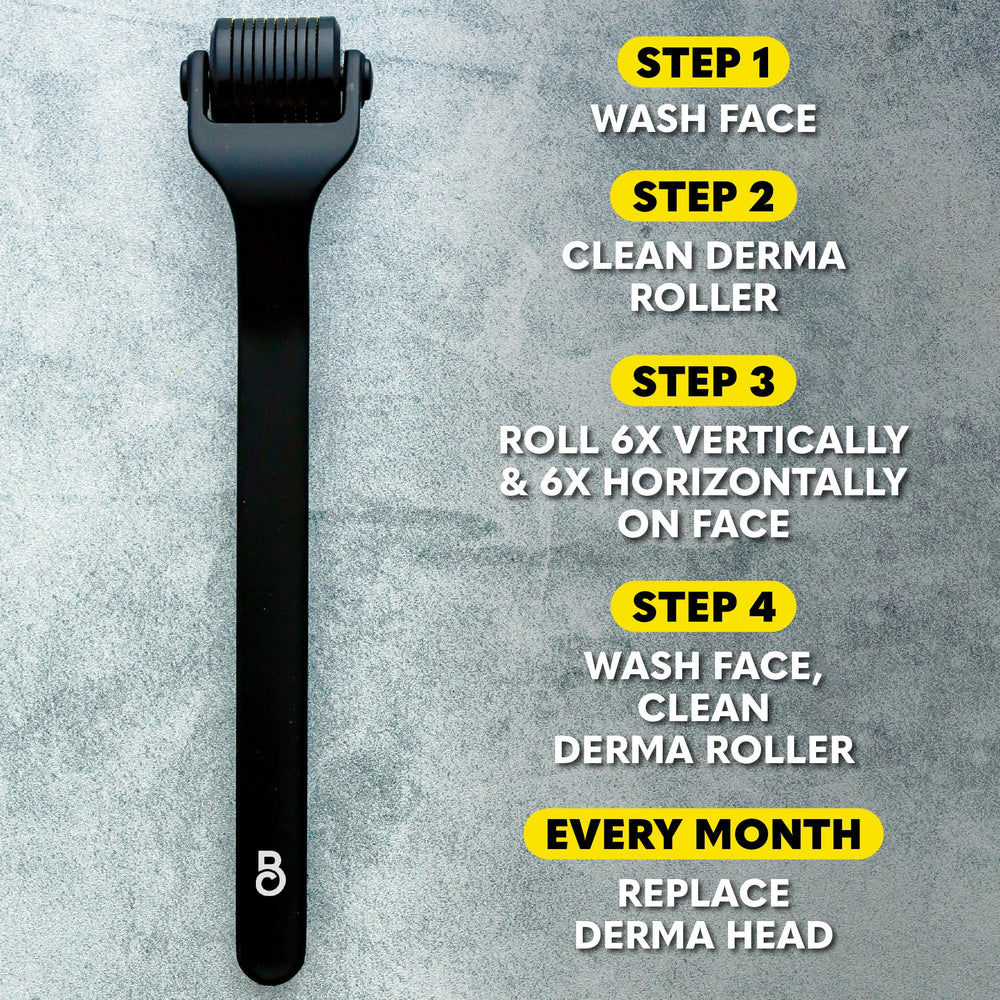 The Beard Club Derma Roller aceite-barba: aroma agradable y uso nutritivo.