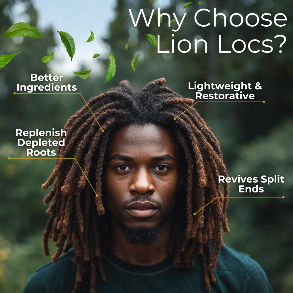 Beard Gains Lion Locs: fórmula orgánica con aloe y aceites para locs manejables