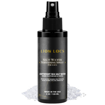 Beard Gains Lion Locs bruma para inicio de rastas con sal marina que hidrata suavemente.