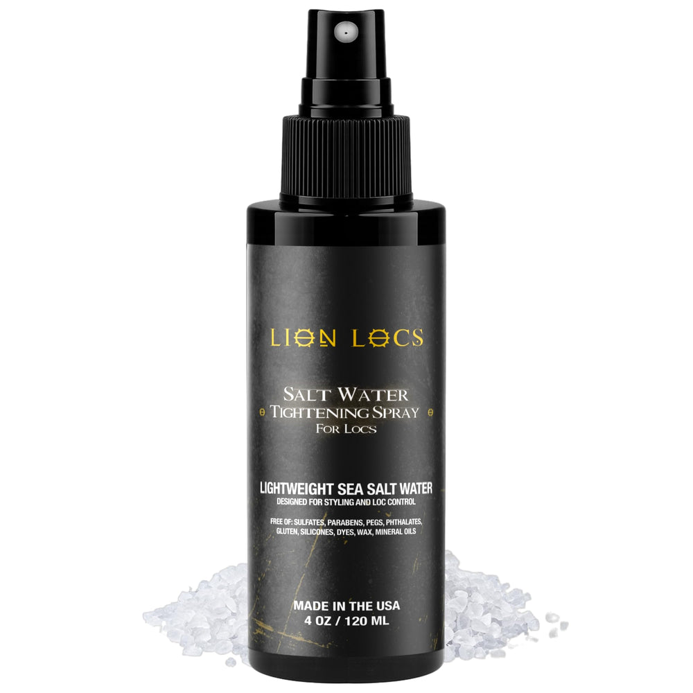 Beard Gains Lion Locs bruma para inicio de rastas con sal marina que hidrata suavemente.