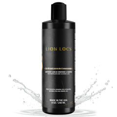 Beard Gains Lion Locs champú 8oz para rastas limpias y libres de residuos.