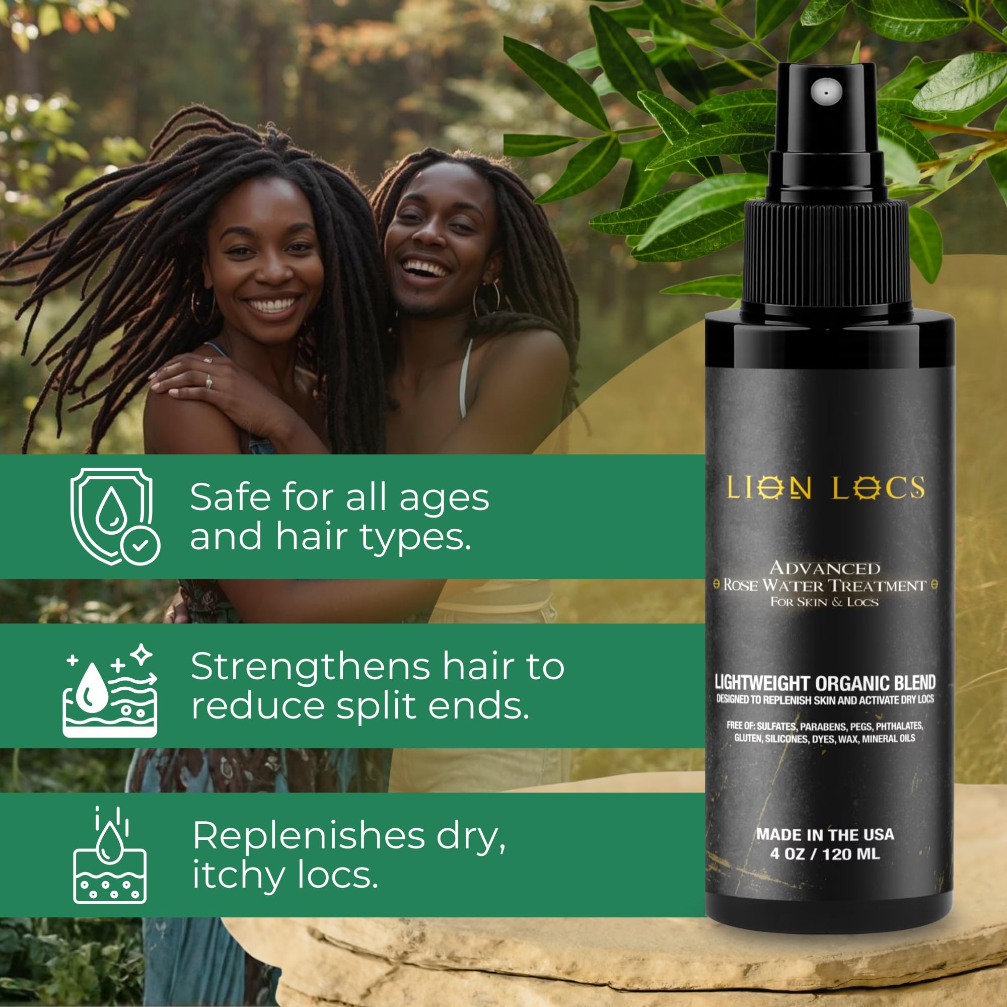 Beard Gains Lion Locs – hydratation quotidienne des cheveux et cuir chevelu