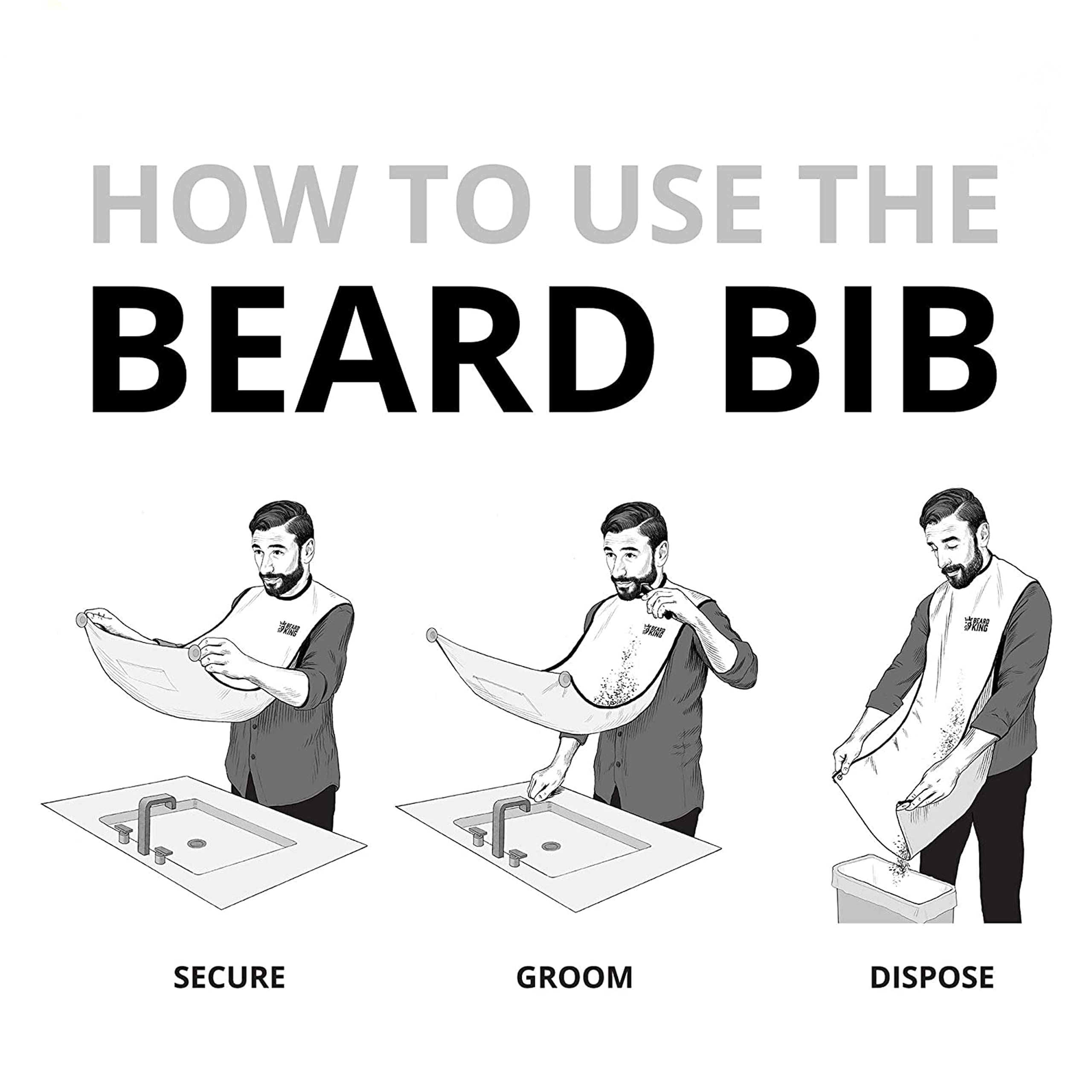 Beard King, collar-para-cuello, aporta comodidad y ajuste.