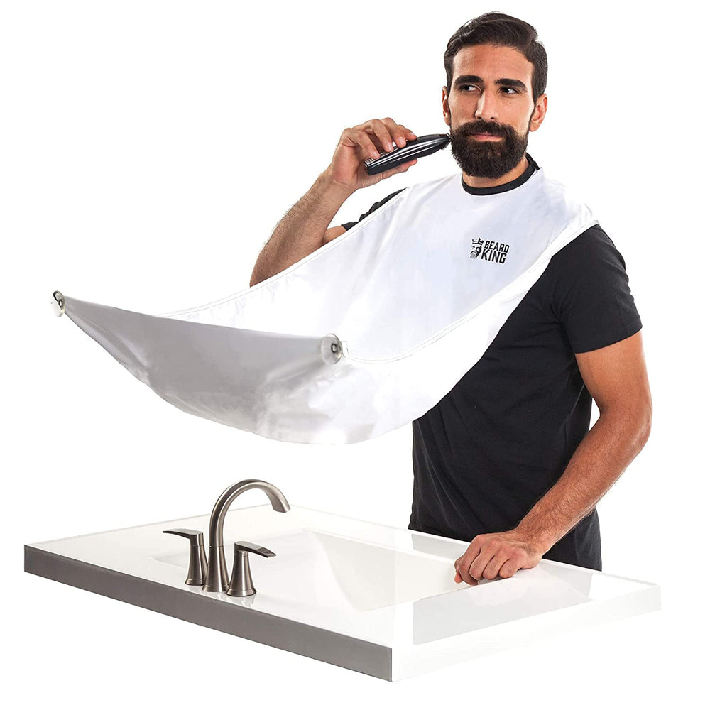 Beard King, delantal-barba, protege la ropa durante el afeitado.