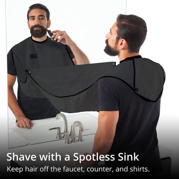 Beard King delantal para barba libre de estática y sin enganches facilita limpieza