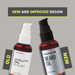 Close-up of sandalwood and cedar scent in Beardbrand oil.