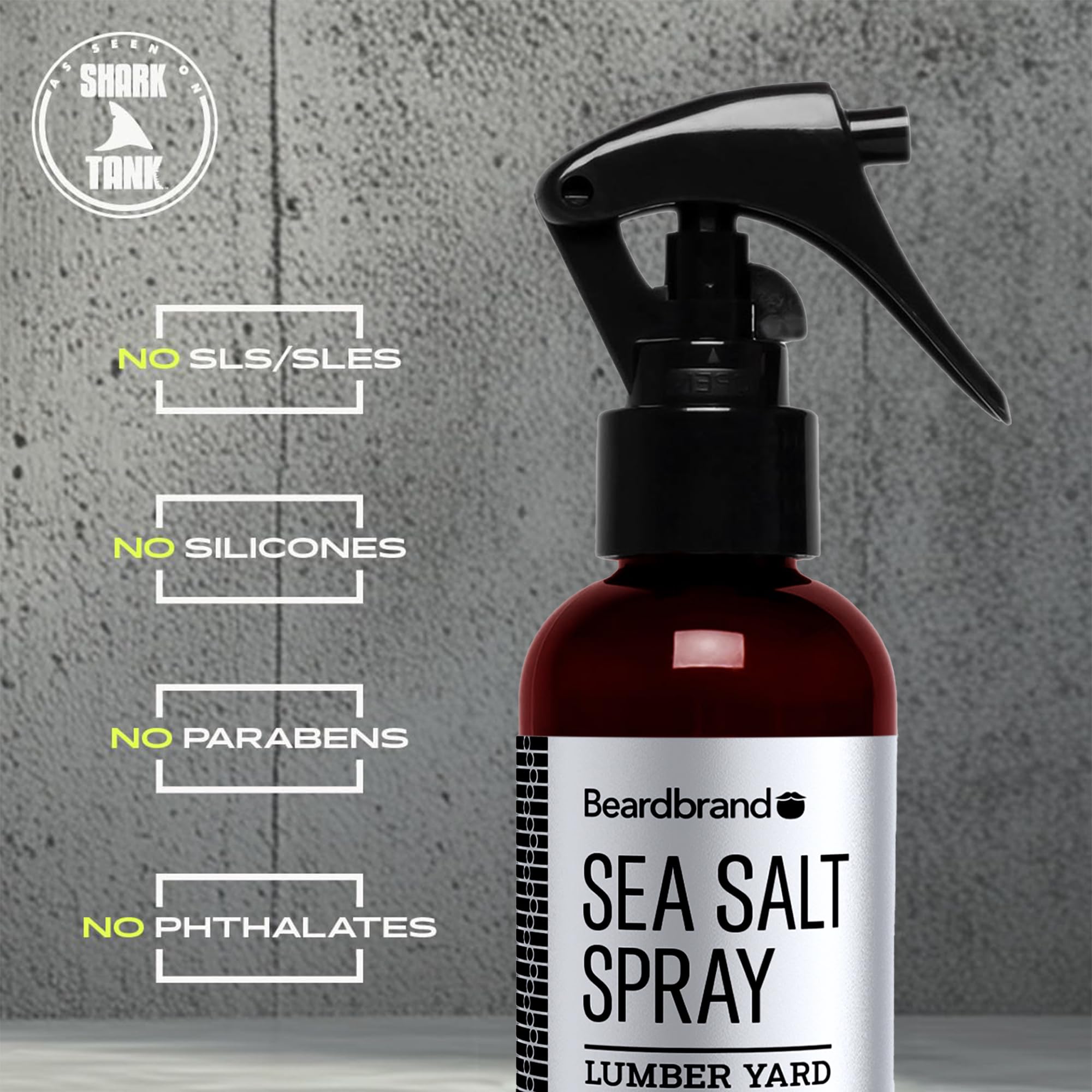 Beardbrand brillo suave sin apelmazar el cabello.