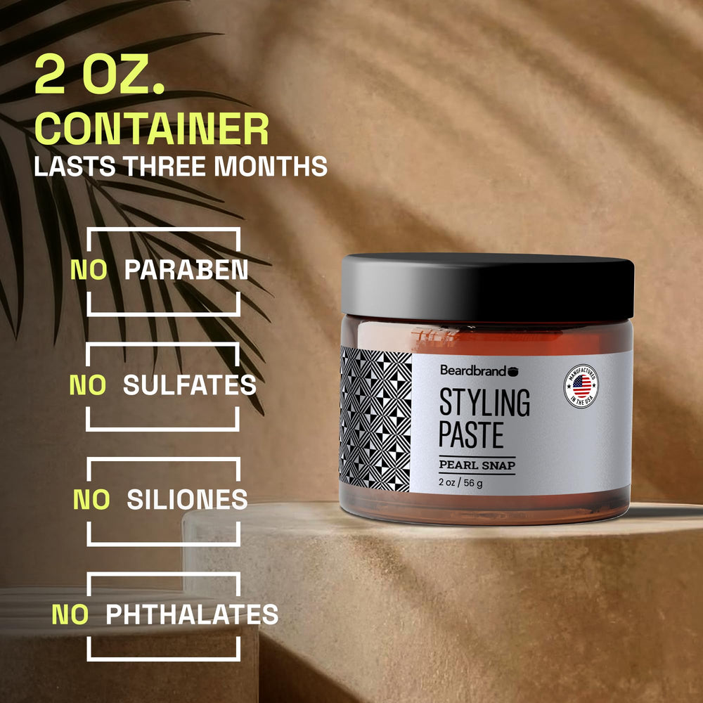 Beardbrand Pasta de Estilizado – Aroma a madera de teca con romero y cítricos