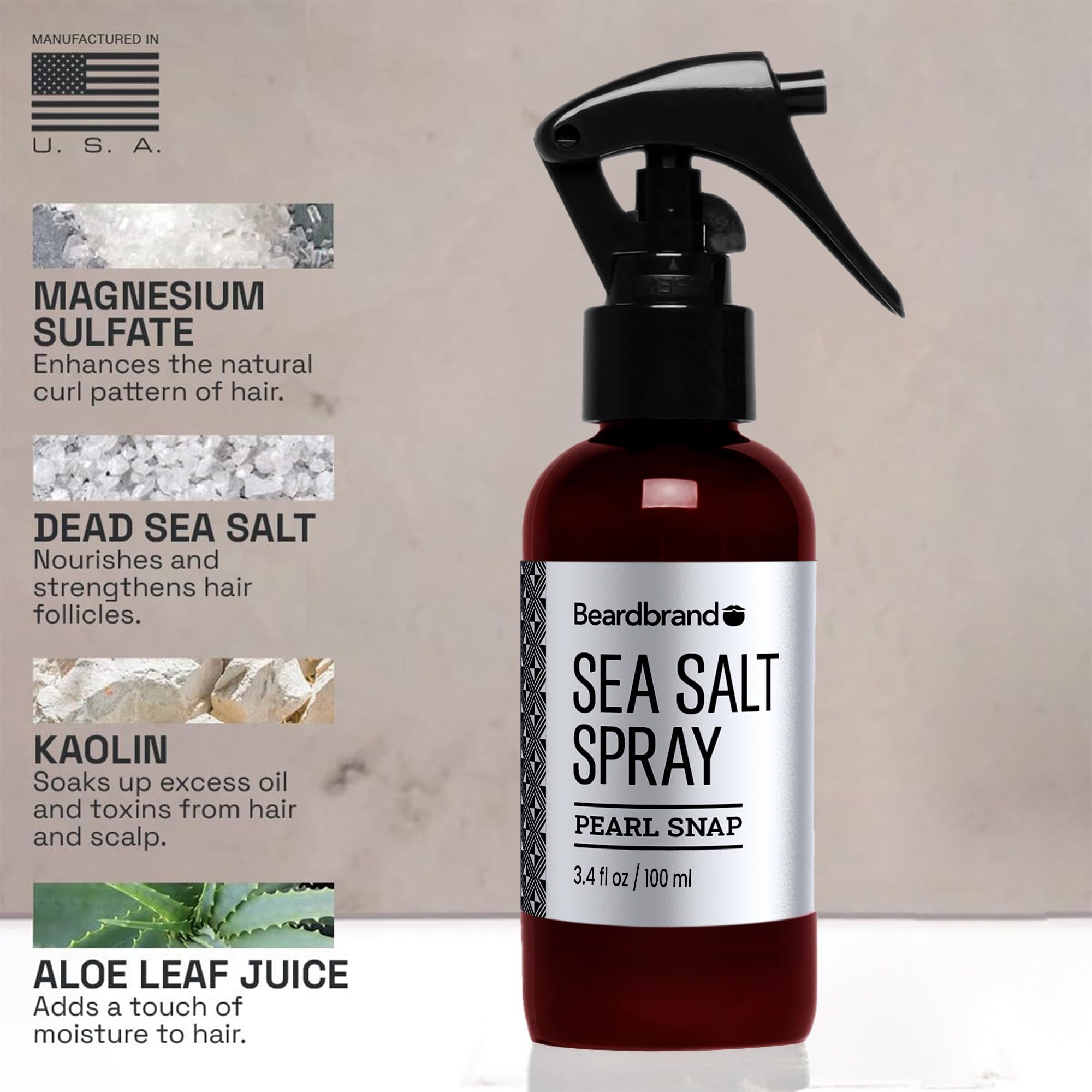 Beardbrand Spray de Sal Marina: volumen ligero para cabello fino