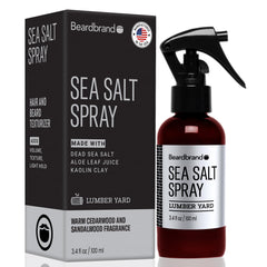 Beardbrand texturizante de sal marina para cabello con volumen natural.