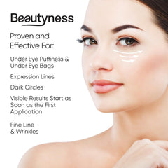 Beatool crema de ojos reduce bolsas visibles para una mirada descansada.