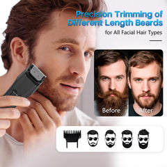 Beatslm tondeuse barbe IPX7 étanche pour utilisation humide ou sèche
