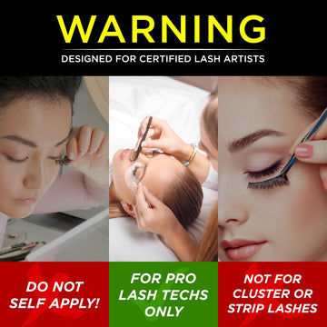 ADHESIVO BEAU LASHES S+ acabado negro suave para mezcla natural.