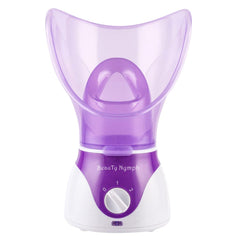 BeauTy Nymph vaporizador facial en uso facilita limpieza profunda de la piel