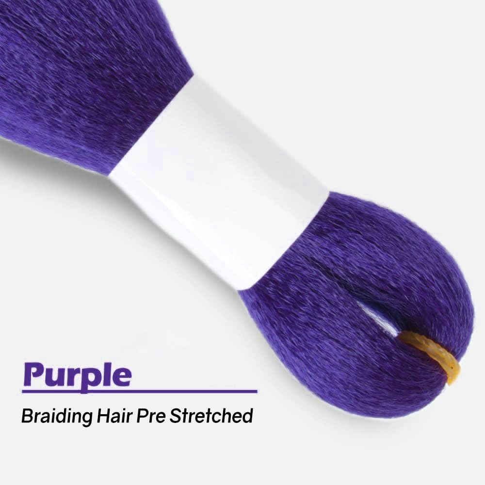 Beauday trenzas moradas para Noche de Brujas, look dramático.