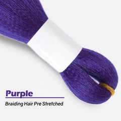 Beauday trenzas moradas para Noche de Brujas, look dramático.
