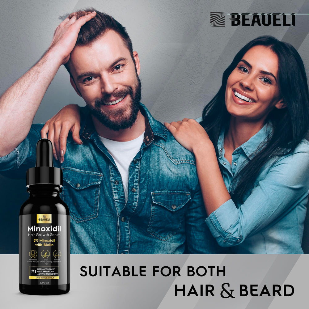 Beaueli Minoxidil diseño unisex con gotero preciso