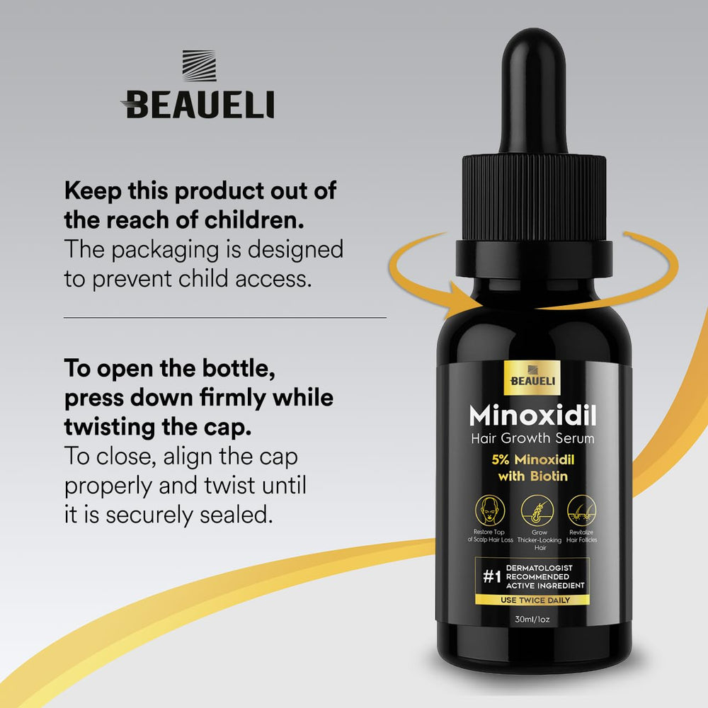 Beaueli Minoxidil gotero-aplicación facilita la aplicación precisa y cómoda cada día.