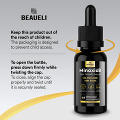 Beaueli Minoxidil gotero-aplicación facilita la aplicación precisa y cómoda cada día.