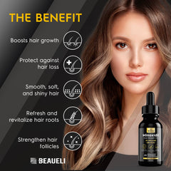 Beaueli Minoxidil textura líquida sin grasa para uso diario