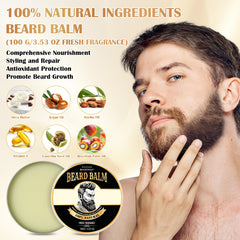 Beauntangly balsamo barba aplicacion a mano, facilita la distribución.