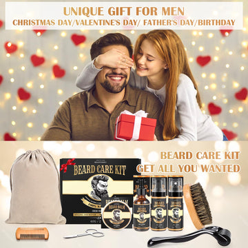 Beauntangly kit crecimiento barba bolsa viaje: almacenamiento práctico para rutina móvil.
