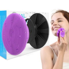 BEAUTAIL cepillo facial de silicona, doble-pack, limpieza suave para todo tipo de piel.