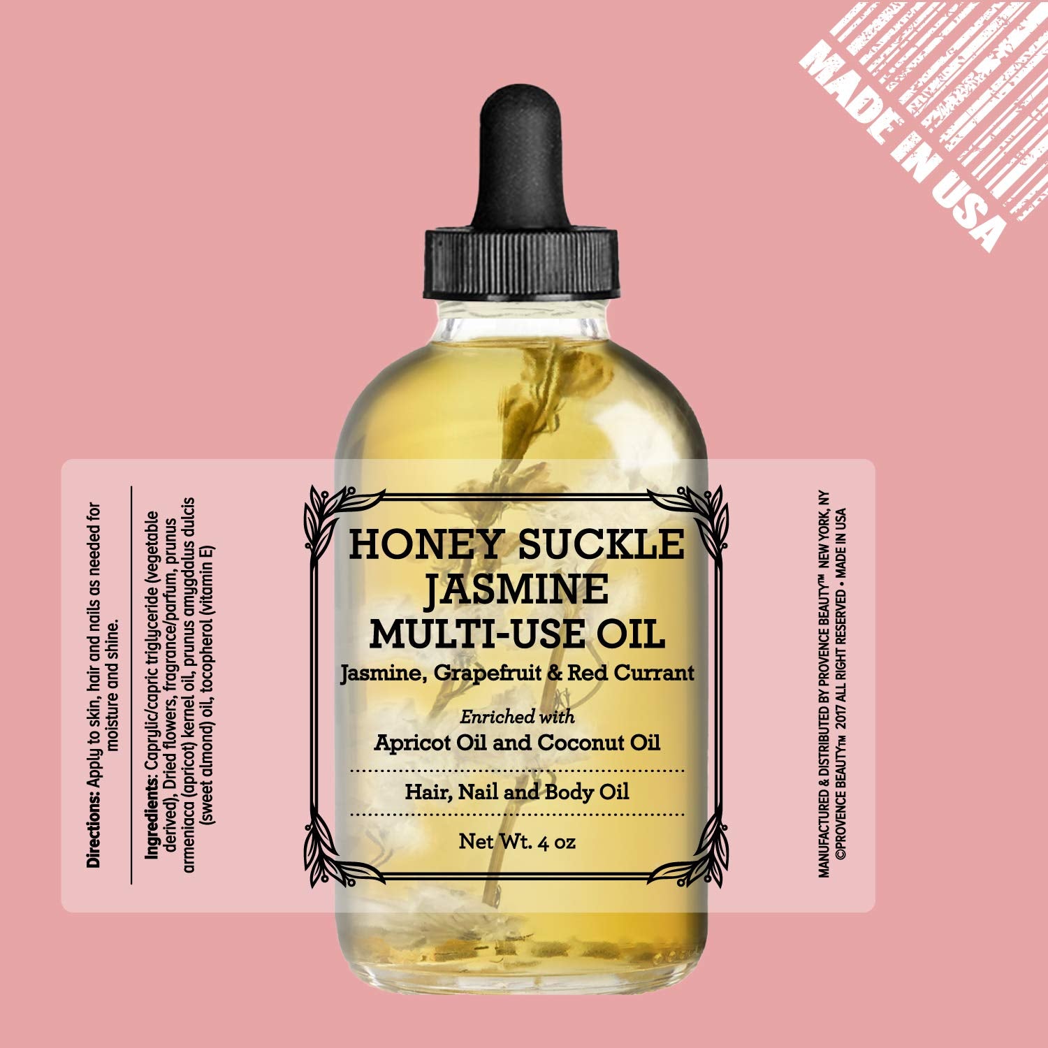 BEAUTE DE PROVENCE aceite madreselva para hidratar manos y cutículas.