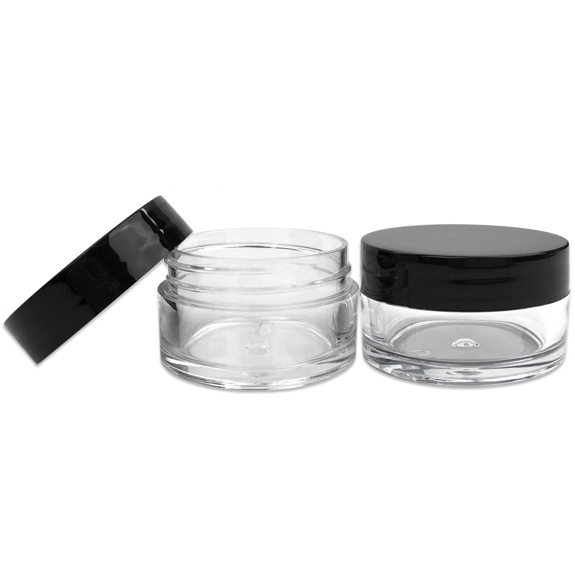 Frascos transparentes Beauticom 20 g para bálsamos, con cierre seguro para viajar