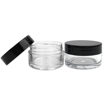 Frascos transparentes Beauticom 20 g para bálsamos, con cierre seguro para viajar