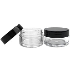 Frascos transparentes Beauticom 20 g para bálsamos, con cierre seguro para viajar