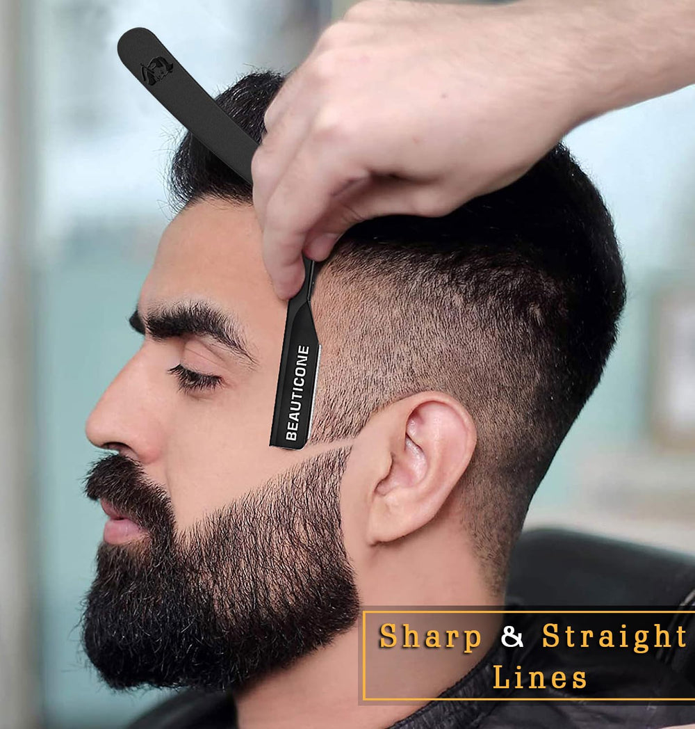 Beauticone navaja recta barbero estuche regalo elegante para regalo.
