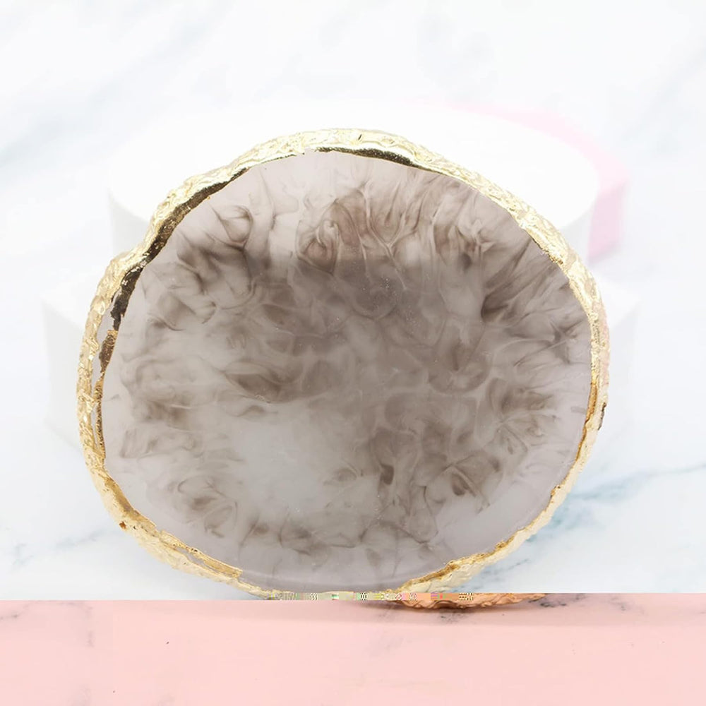 Paleta Beautifultracy con superficie lisa para combinar colores en resina gris y morado.