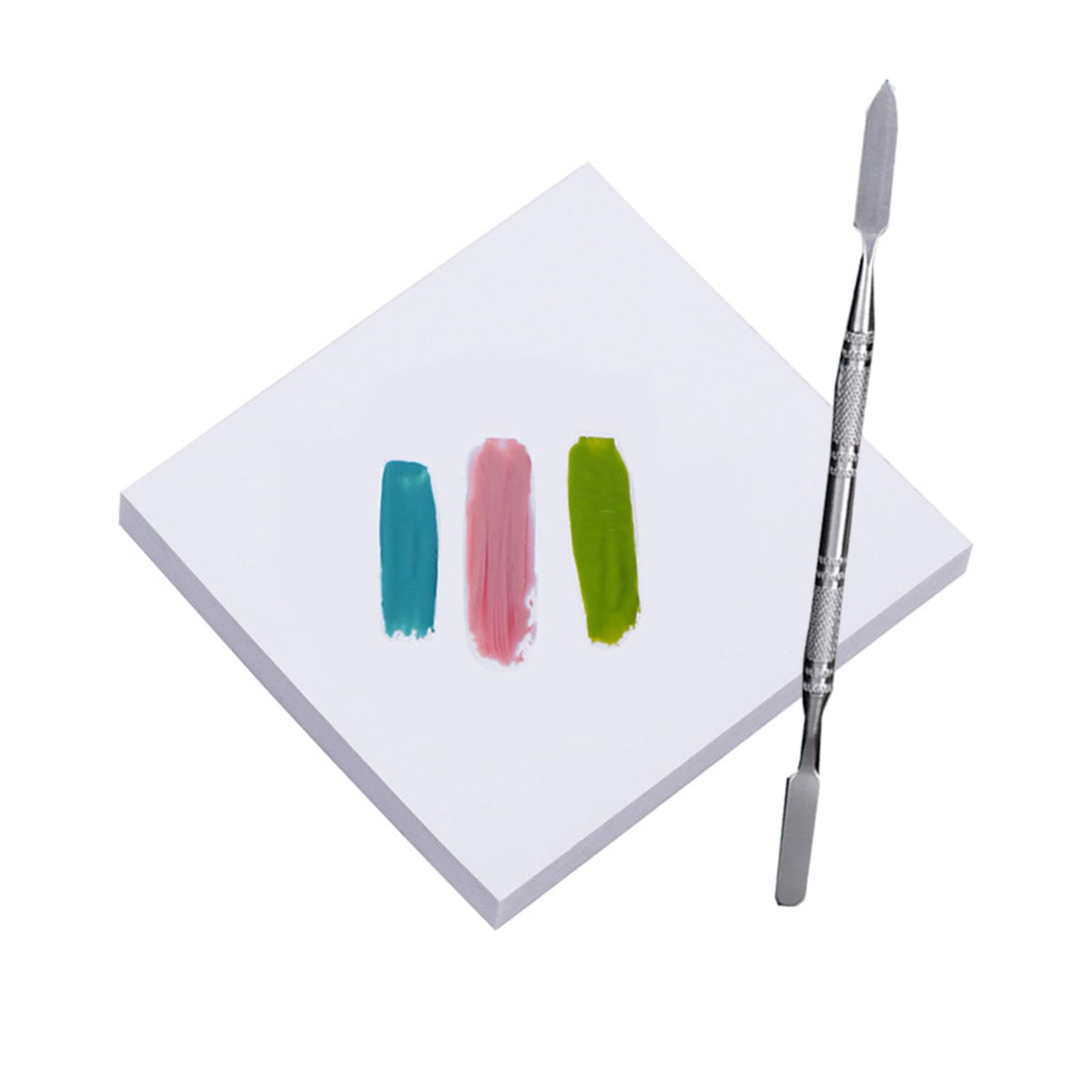 Beautifultracy paleta de papel para uñas, tamaño 3x3, ideal para mezclar esmaltes.
