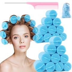 BEAUTIYAND rodillo esponja jumbo de 2 pulgadas para rizos voluminosos sin calor