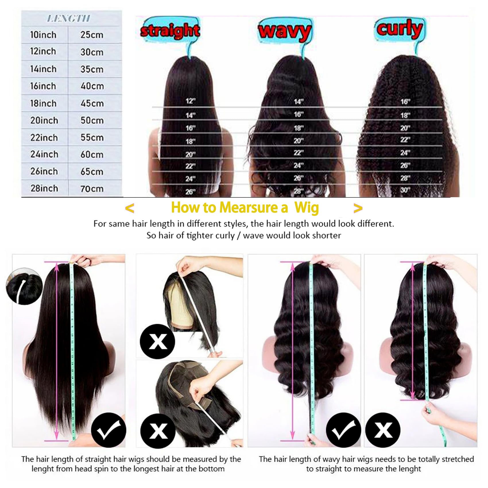 Beautkol U Part Wig ideal para bodas, fiestas y eventos.